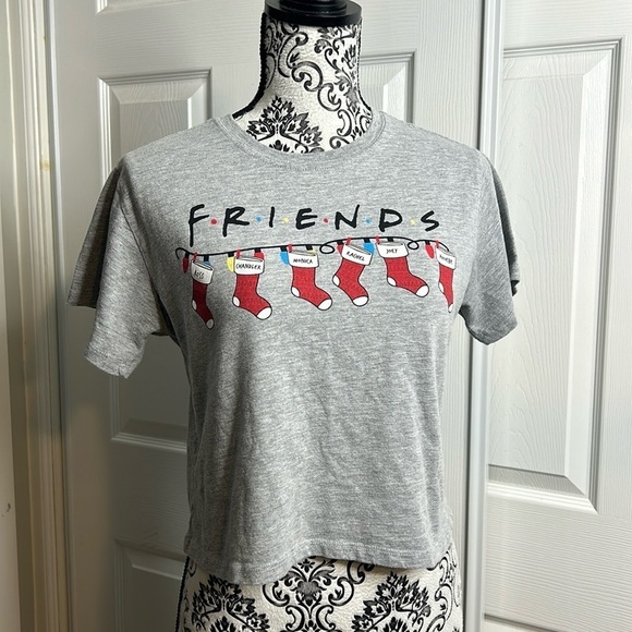 Friends The TV Show Christmas Holiday Stocking Crop Top S/M - Picture 1 of 5